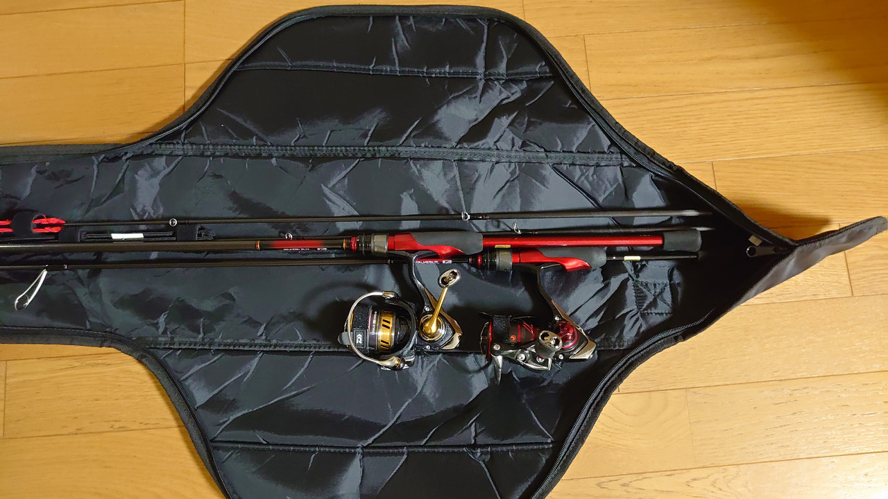 月下美人 羽軸 ルビアス ロッドケースセット 月下美人 羽軸 ルビアス