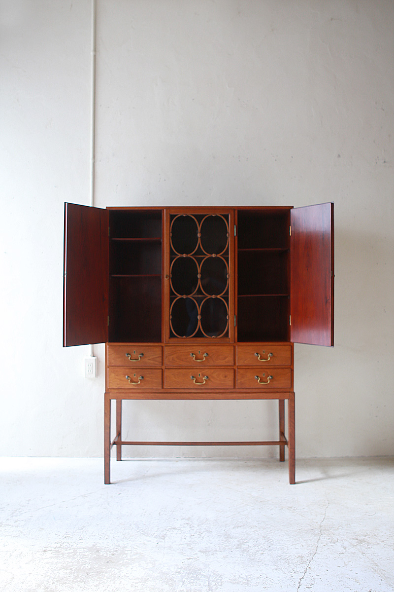 1930's Mahogany Glass Cabinet from Denmark | phono | 金沢 北欧