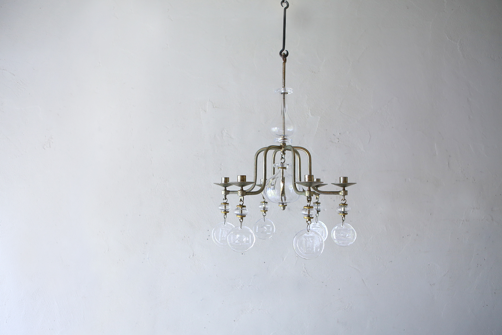 Chandelier by Erik Hoglund / gold | phono | 金沢 北欧 中古家具