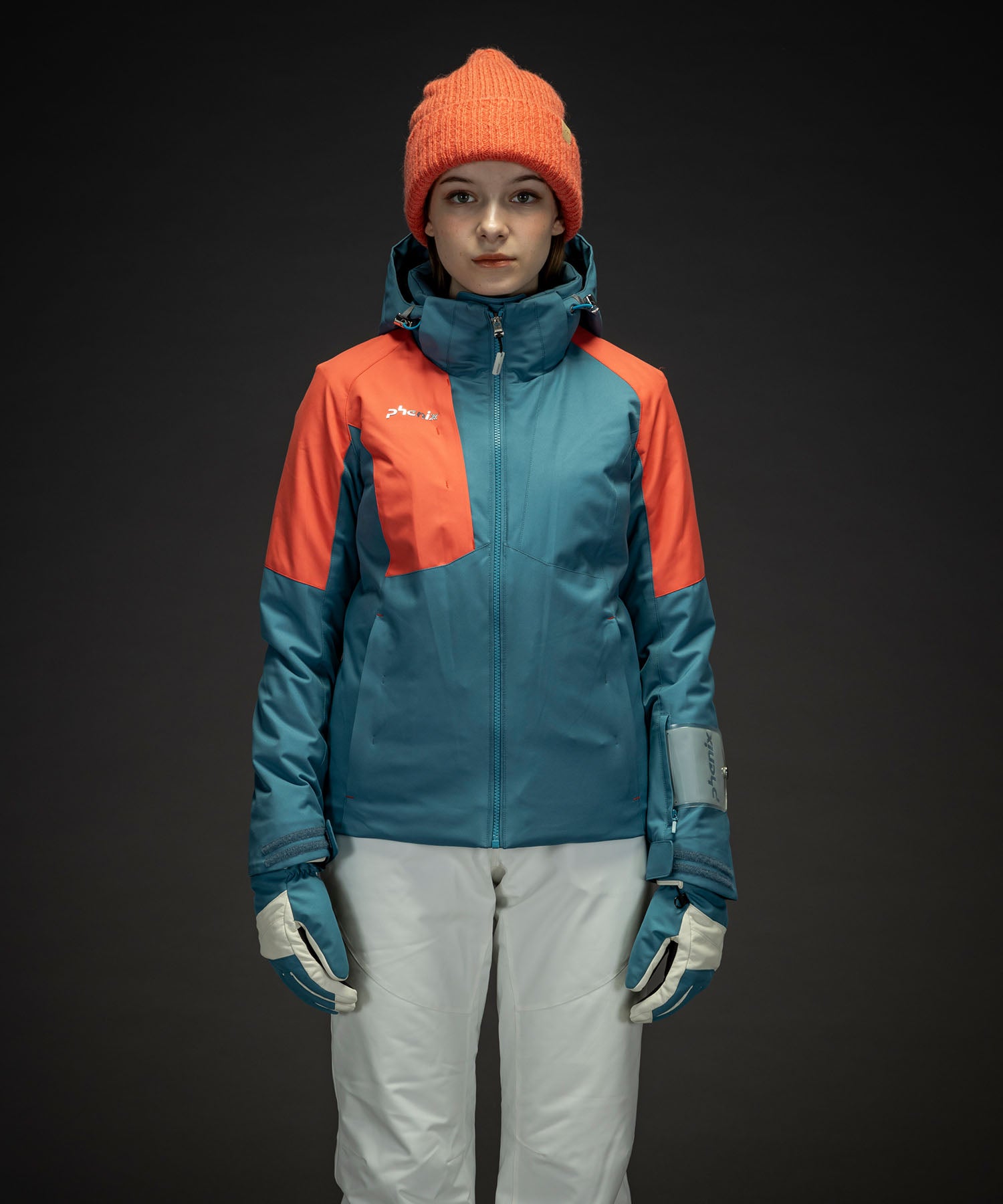 WOMENS】Asymmetry Bicolor Jacket アシンメトリーバイカラー