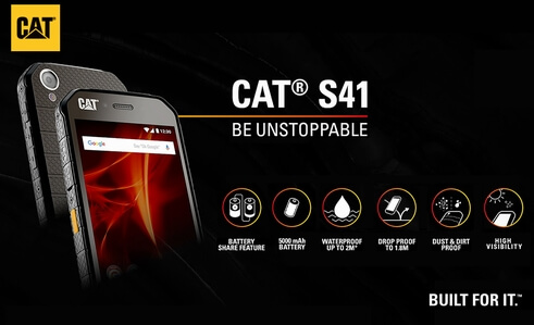 オンキヨー、SIMフリーのタフネススマホ「CAT S41」を国内発売、防水