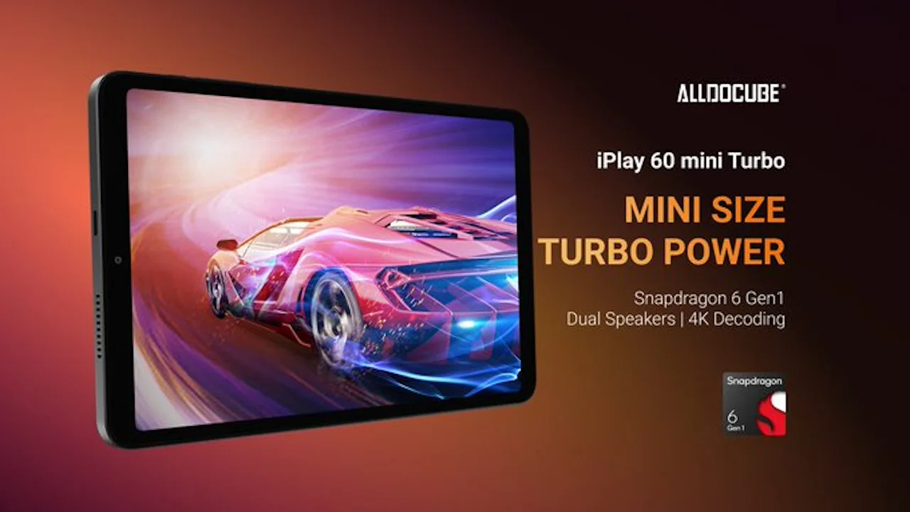 ALLDOCUBE iPlay 60 Mini Turbo 発表、8.4型Androidタブレット
