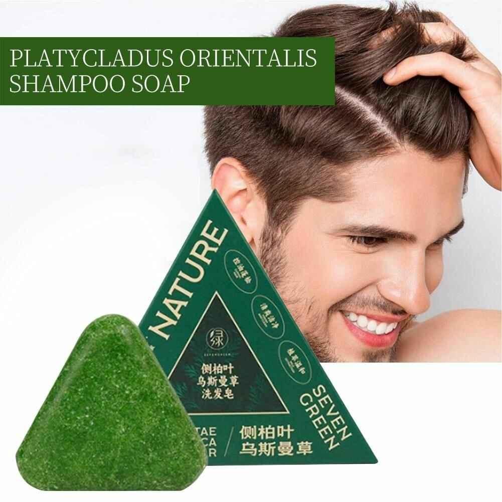 Seven Green Shampoo Bar | Nature Triangle Hair Care 120g – Pinky