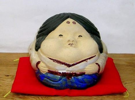 多くの福を招くお福人形とお多福人形の開運縁起置物 特価で通販