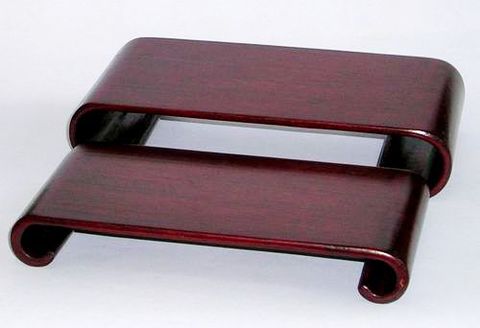 山口陶器店 在庫処分の激安！木製飾り台 ＜ 【山口陶器店】縁起置物や