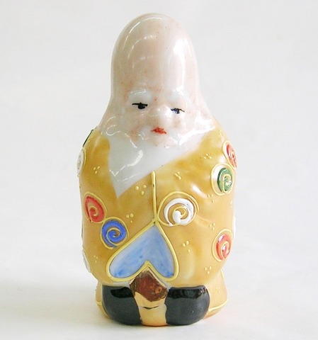 九谷焼 3号福禄寿 盛 高さ9.8センチ【長寿長命/人望福徳//特価/金運