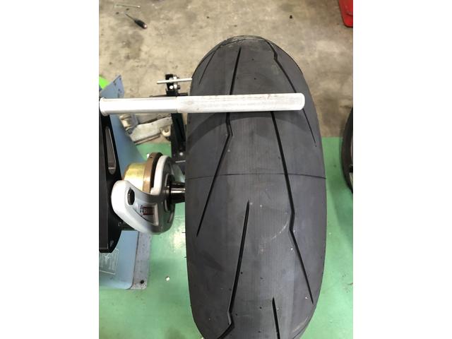 ZX-12R タイヤ交換 スーパーコルサSP V3（リバースオート八王子の作業