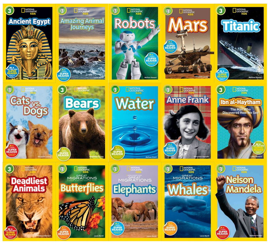 National Geographic LEVEL 3 Readers 1-15 CP Series Paperback