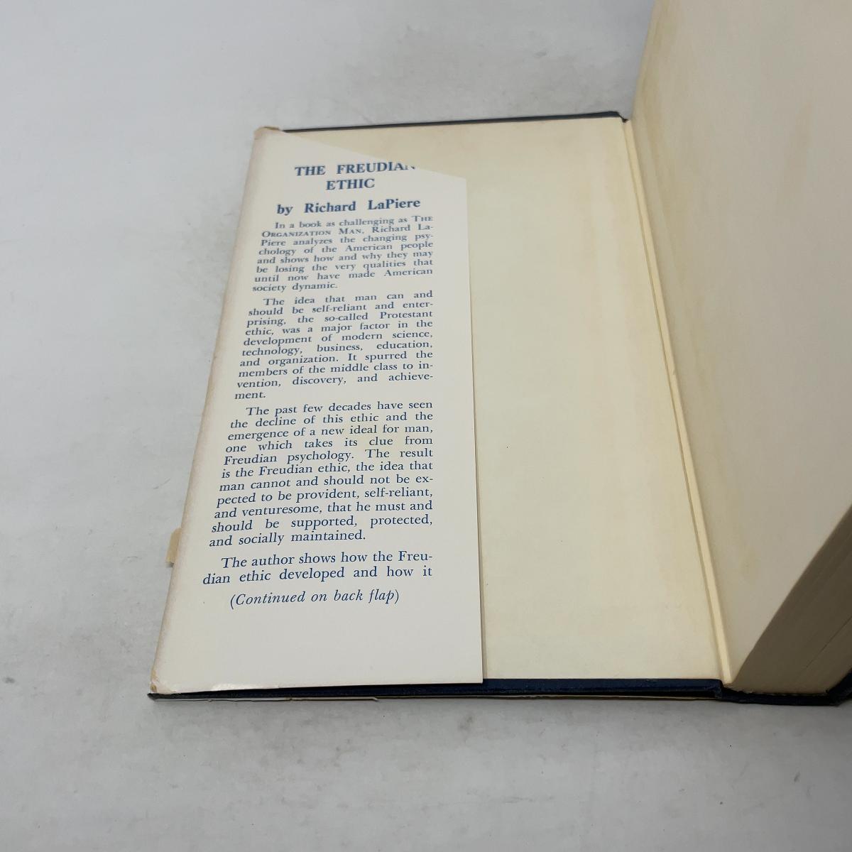 The Freudian Ethics by Richard LaPiere: Very Good Hardcover (1961