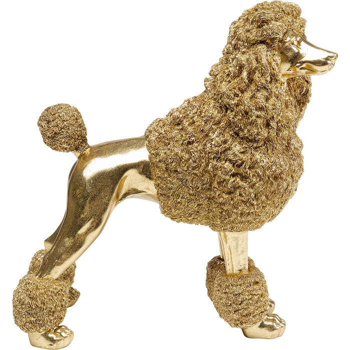 Deco Figurine Mrs Poodle Gold 34cm - KARE Design (Latvia)