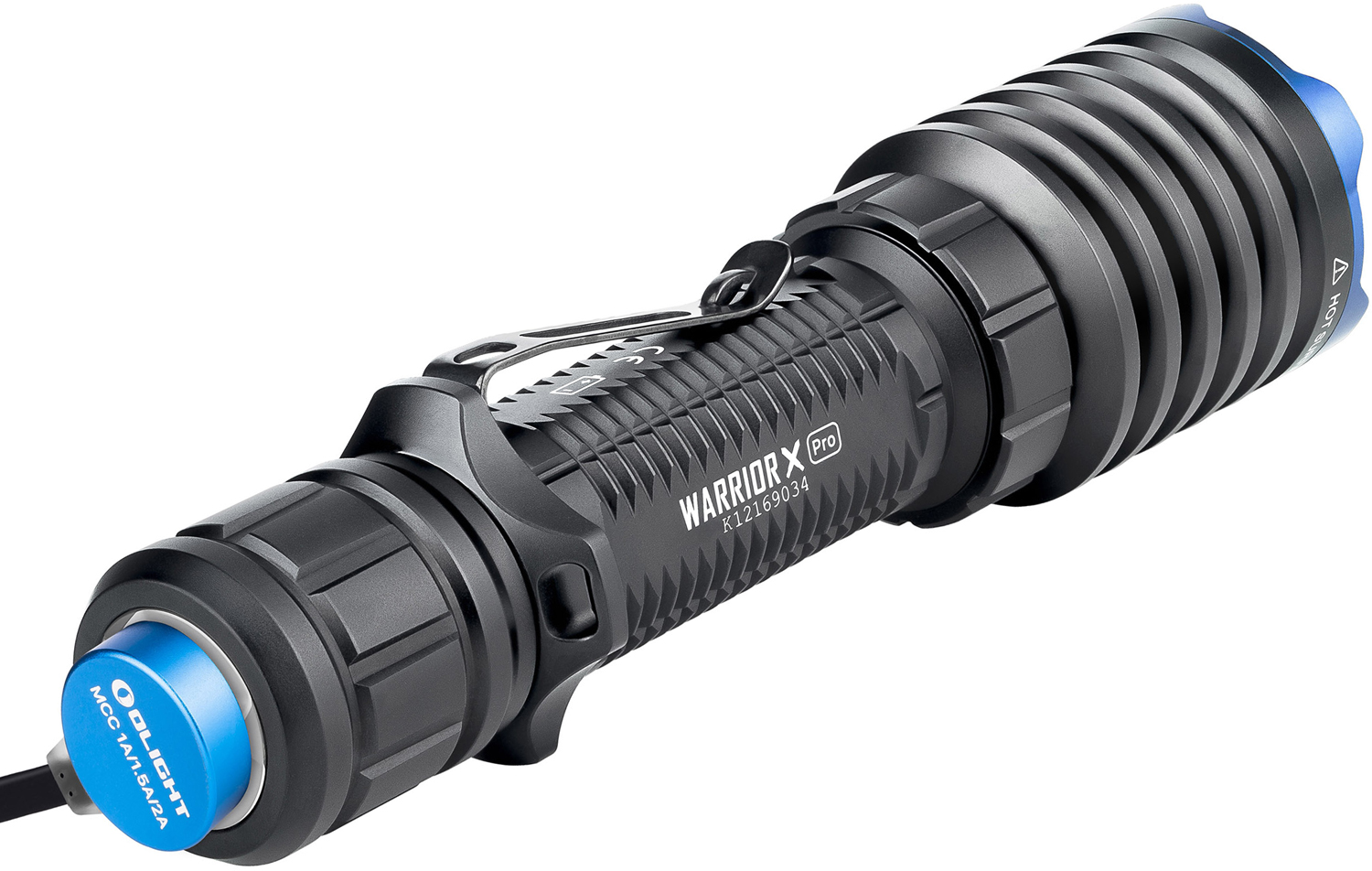Olight Warrior X Pro Tactical LED Flashlight, Black, 2250 Max