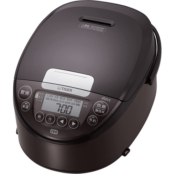 TIGER JPW-D100T ダークブラウン 炊きたて [IH炊飯器(5.5合炊き