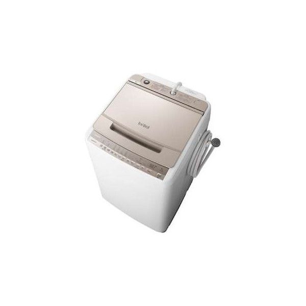 日立 BW-V80F(N) シャンパン ビートウォッシュ [簡易乾燥機能付洗濯機