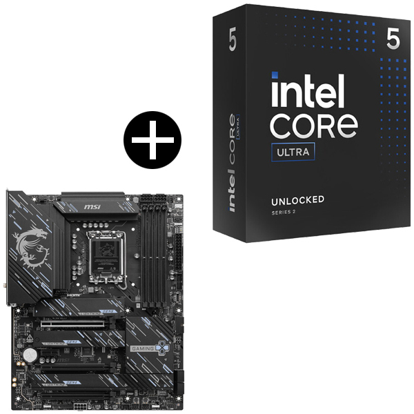 Intel Core Ultra 5 245K CPU + MSI Z890 GAMING PLUS WIFI