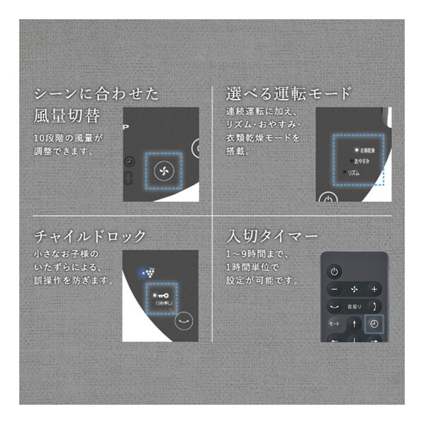 SHARP PK-S1801-B アッシュブラック [サーキュレーター] | 激安の新品