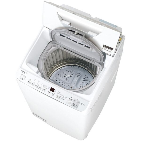 SHARP ES-TX6H-W ホワイト系 穴なし槽シリーズ [縦型洗濯乾燥機 (洗濯