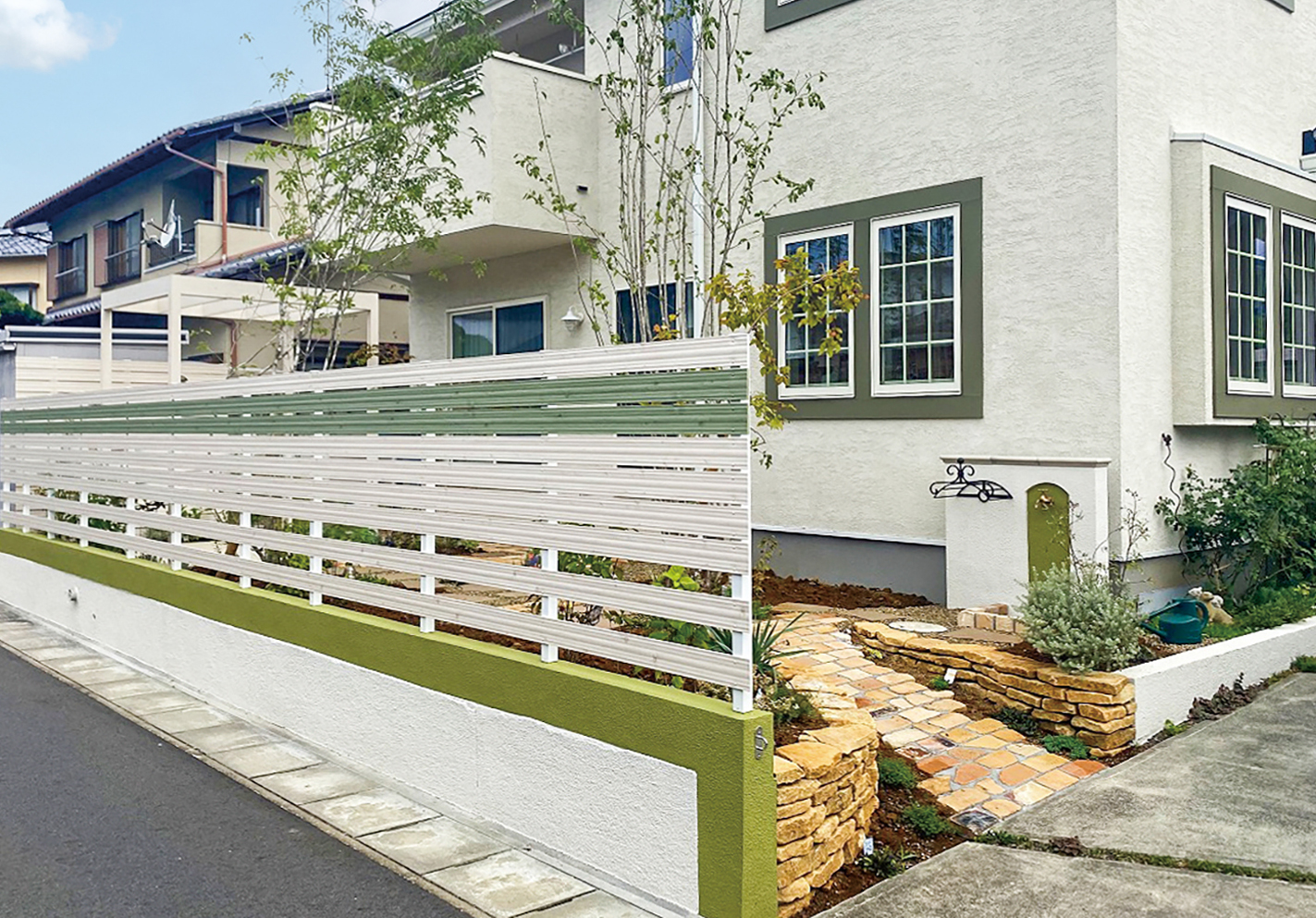 タカショー アートウッドDe-post壁付タイプ ホワイトパイン 【公式通販】