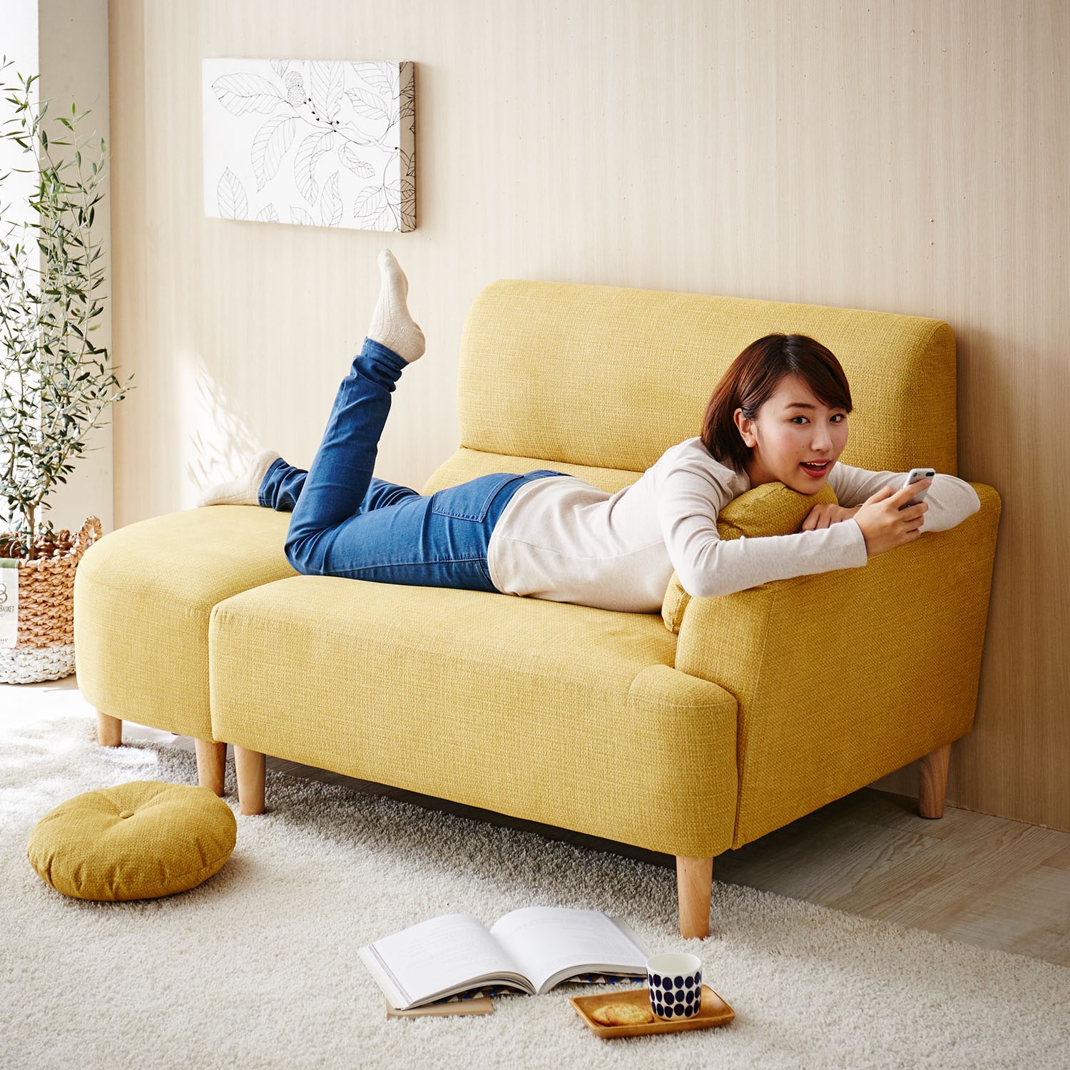 引っ掻き傷に強い！組み替えできるソファー ＜2人掛け＞｜通販の