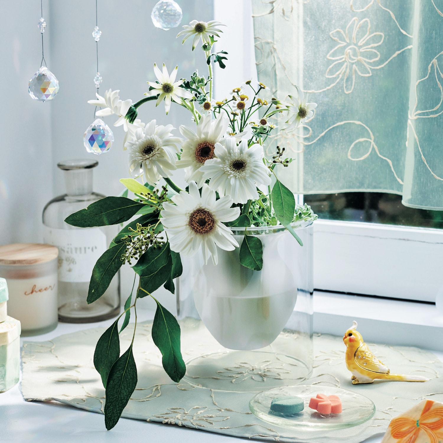 ダブルウォールガラスのフラワーベース・花瓶（フラワーベース/花瓶