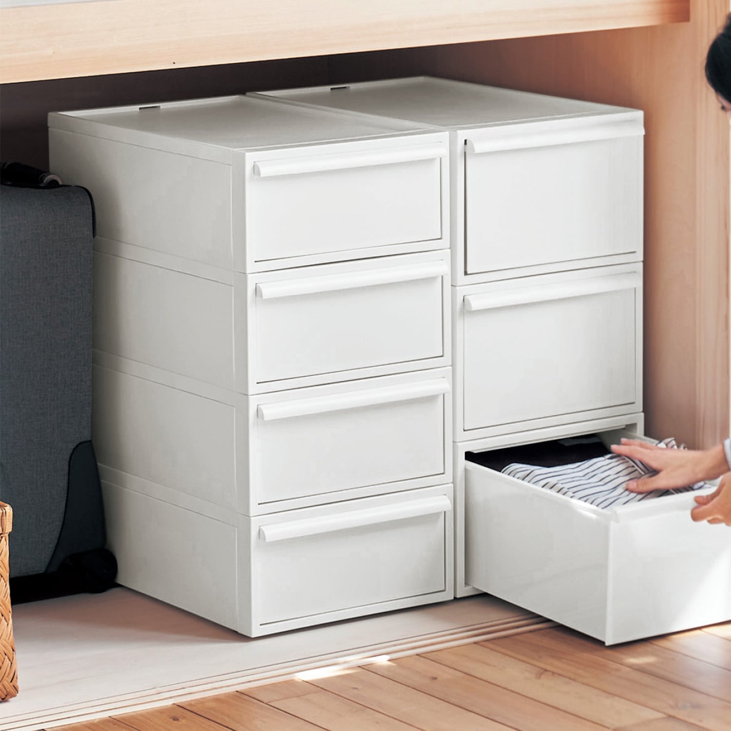 見た目が綺麗な衣類収納ケースセット（衣装ケース/収納ケース）｜通販