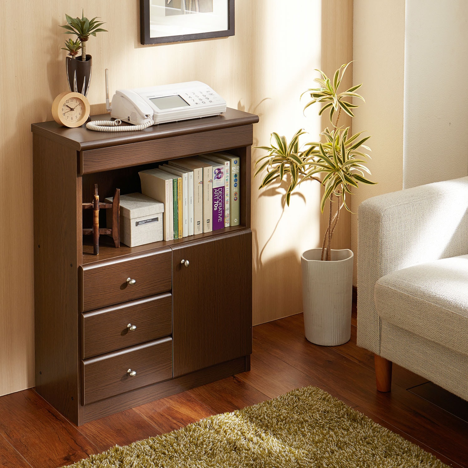 ファックス・電話台（電話台/ファックス台/多段チェスト）｜通販の