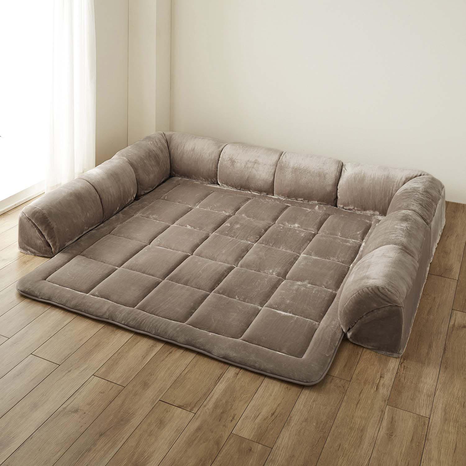 あったかなめらかな低反発ダブルコーナークッションセット(ロー