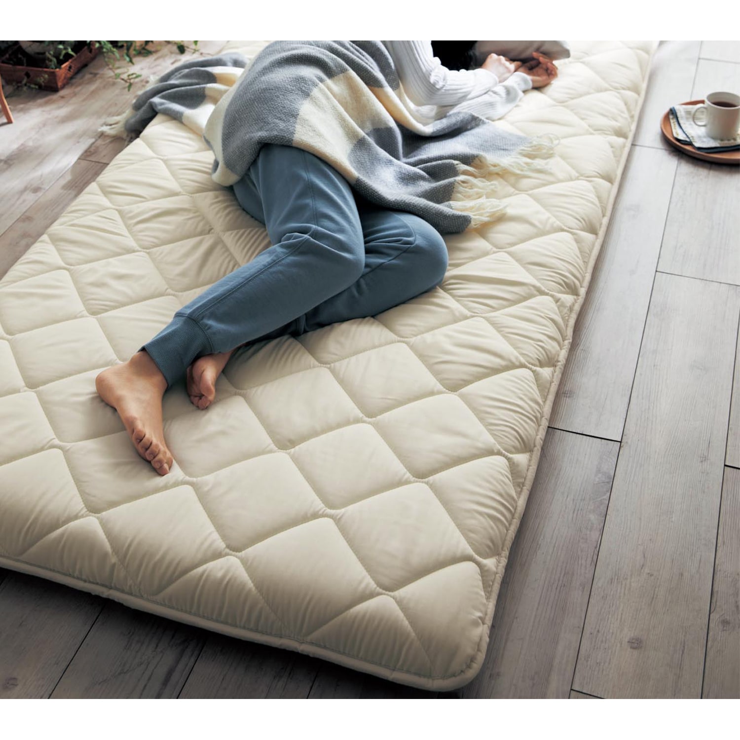 へたりにくい高反発素材を使用した抗菌防臭防ダニ敷布団 ＜シングル