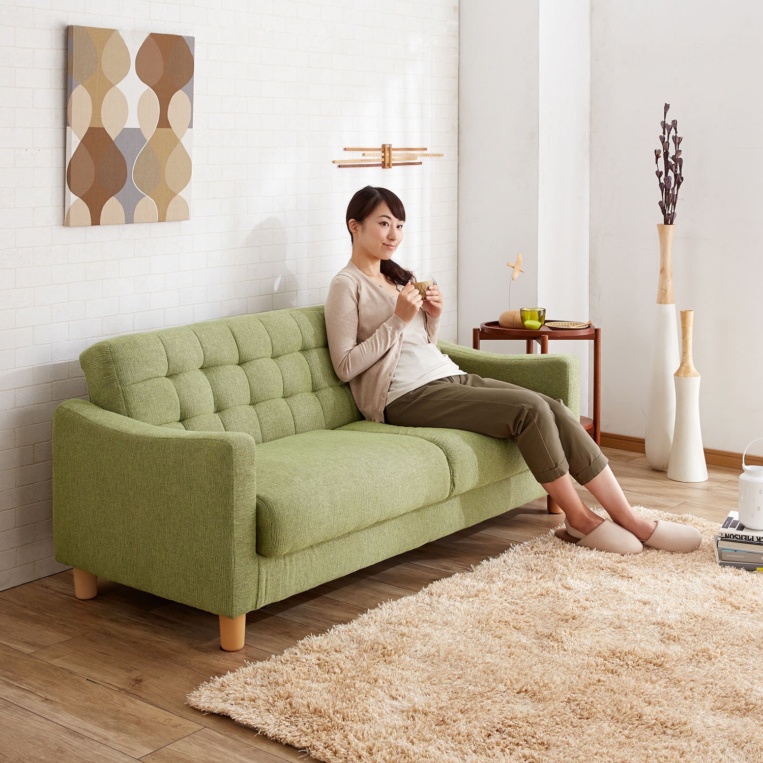 収納付きコンパクトソファー ＜2人掛け／3人掛け＞｜通販の