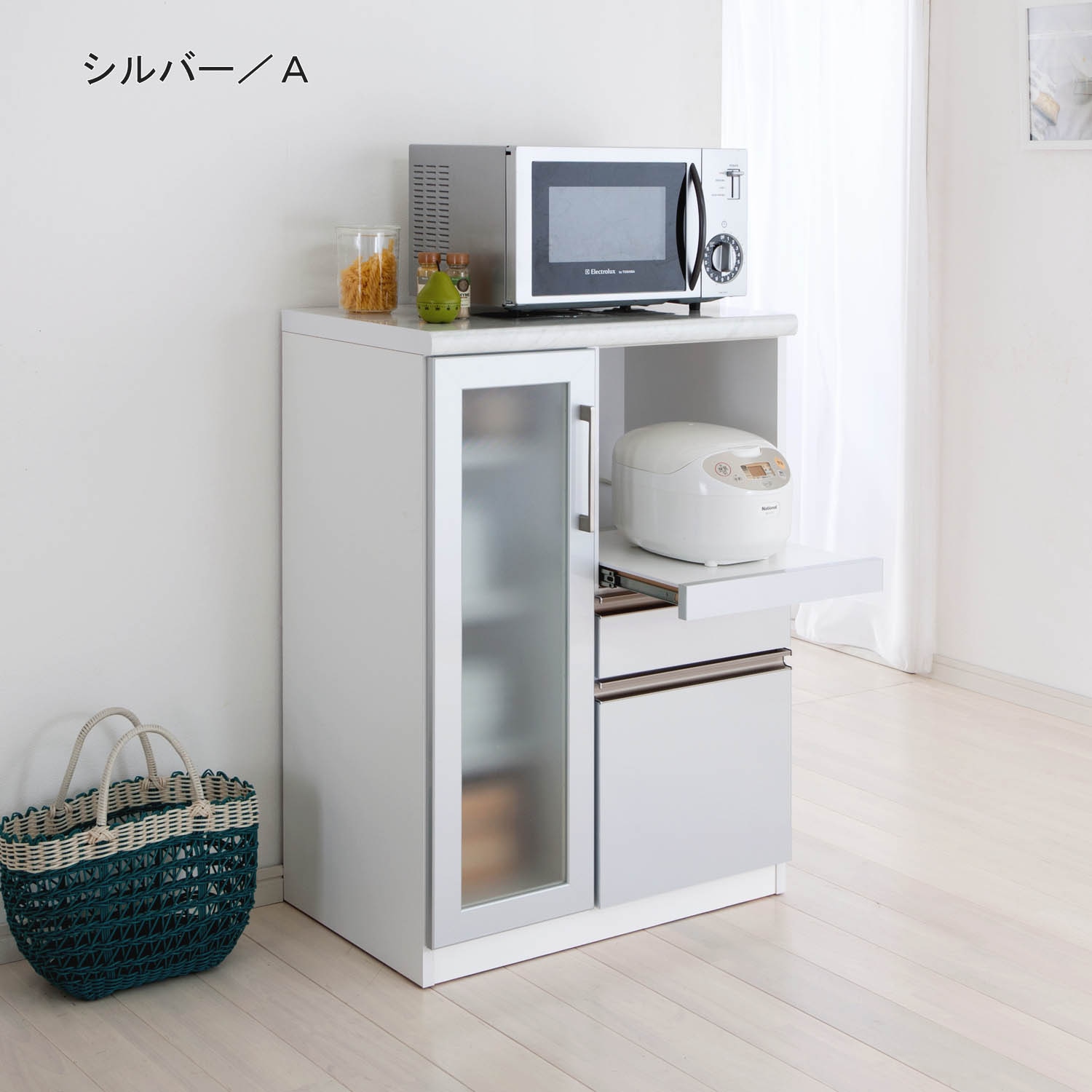 大理石調天板のキッチンカウンター（キッチンカウンター）｜通販の