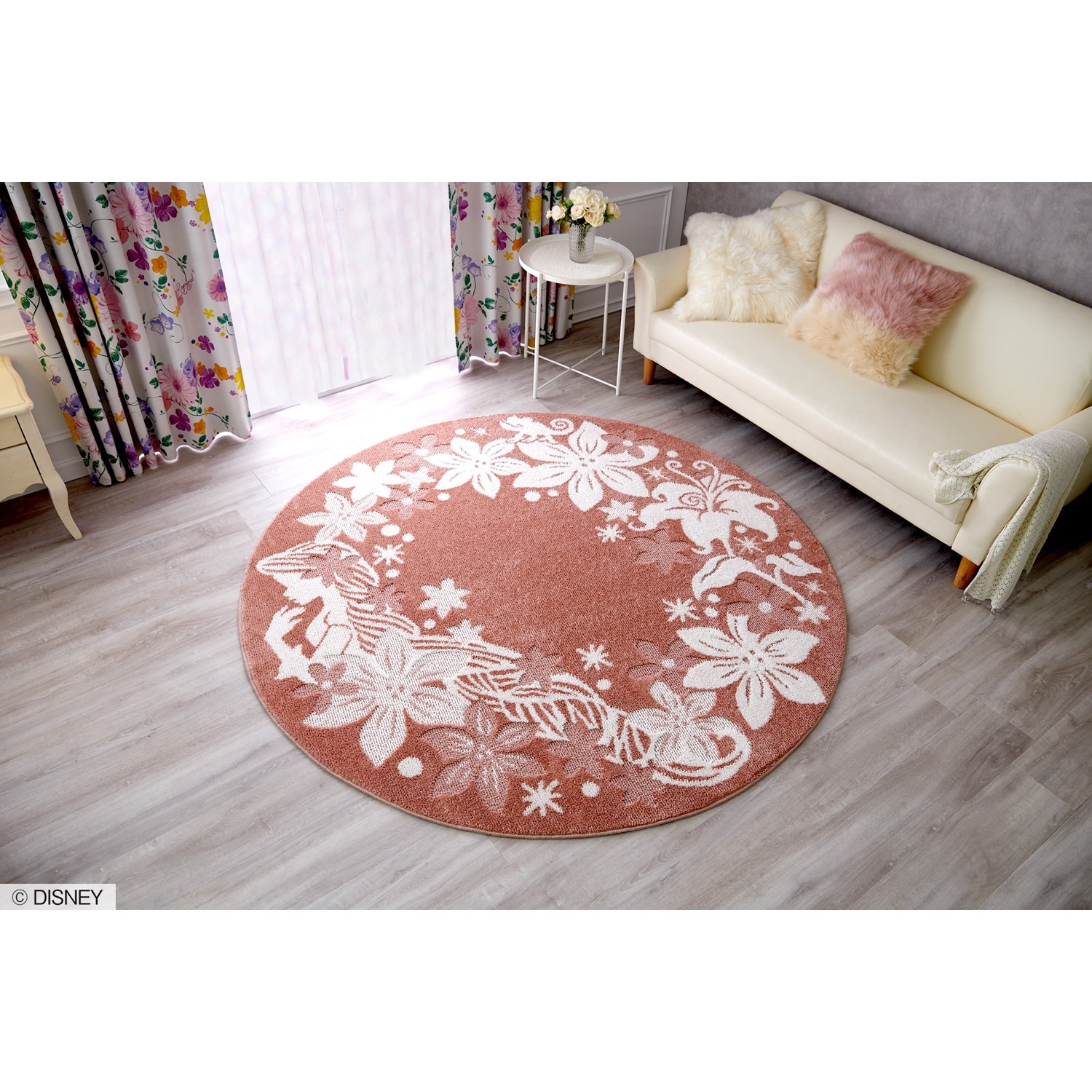 防ダニタフトラグ「ラプンツェル」（ディズニー ラグ/カーペット/玄関