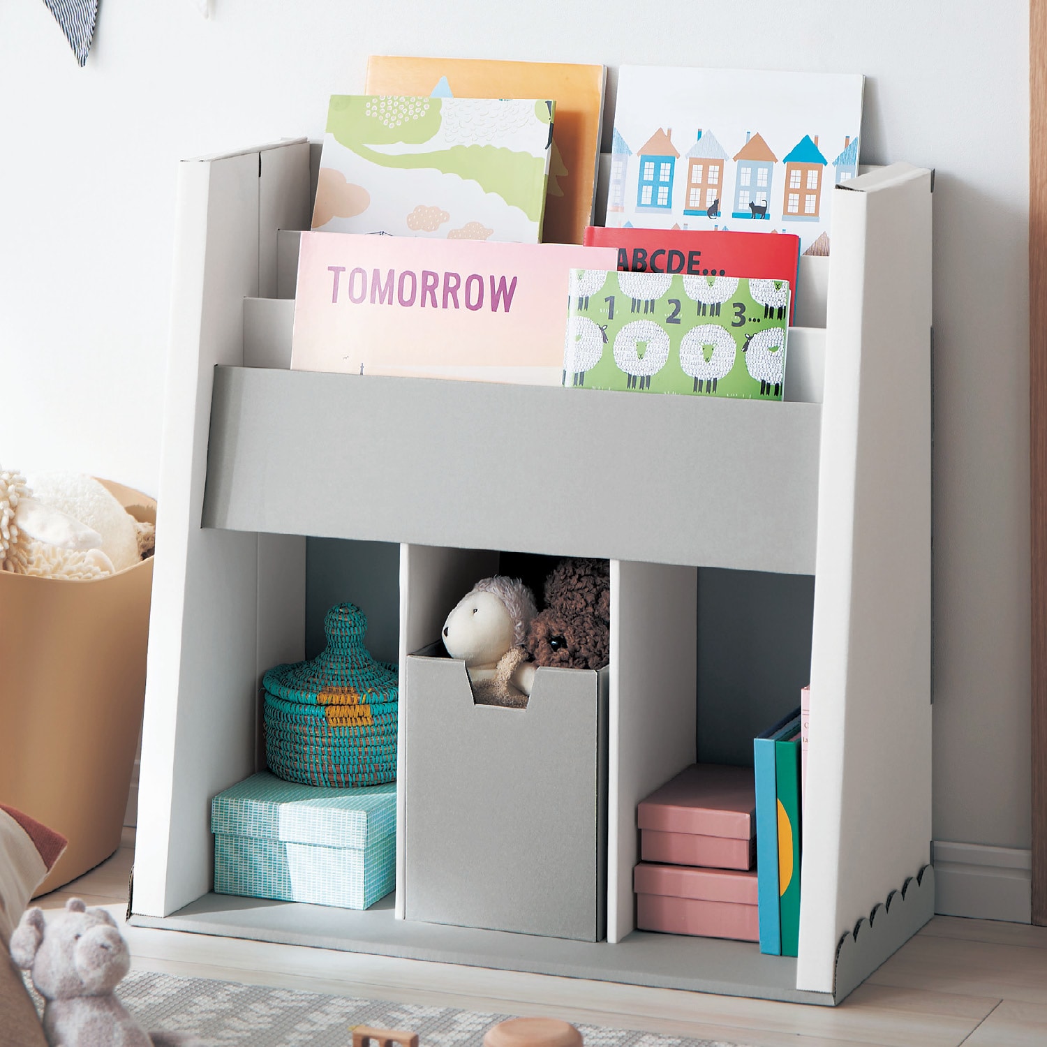 クラフトブックシェルフ（おもちゃ収納/絵本収納）｜通販のベルメゾン