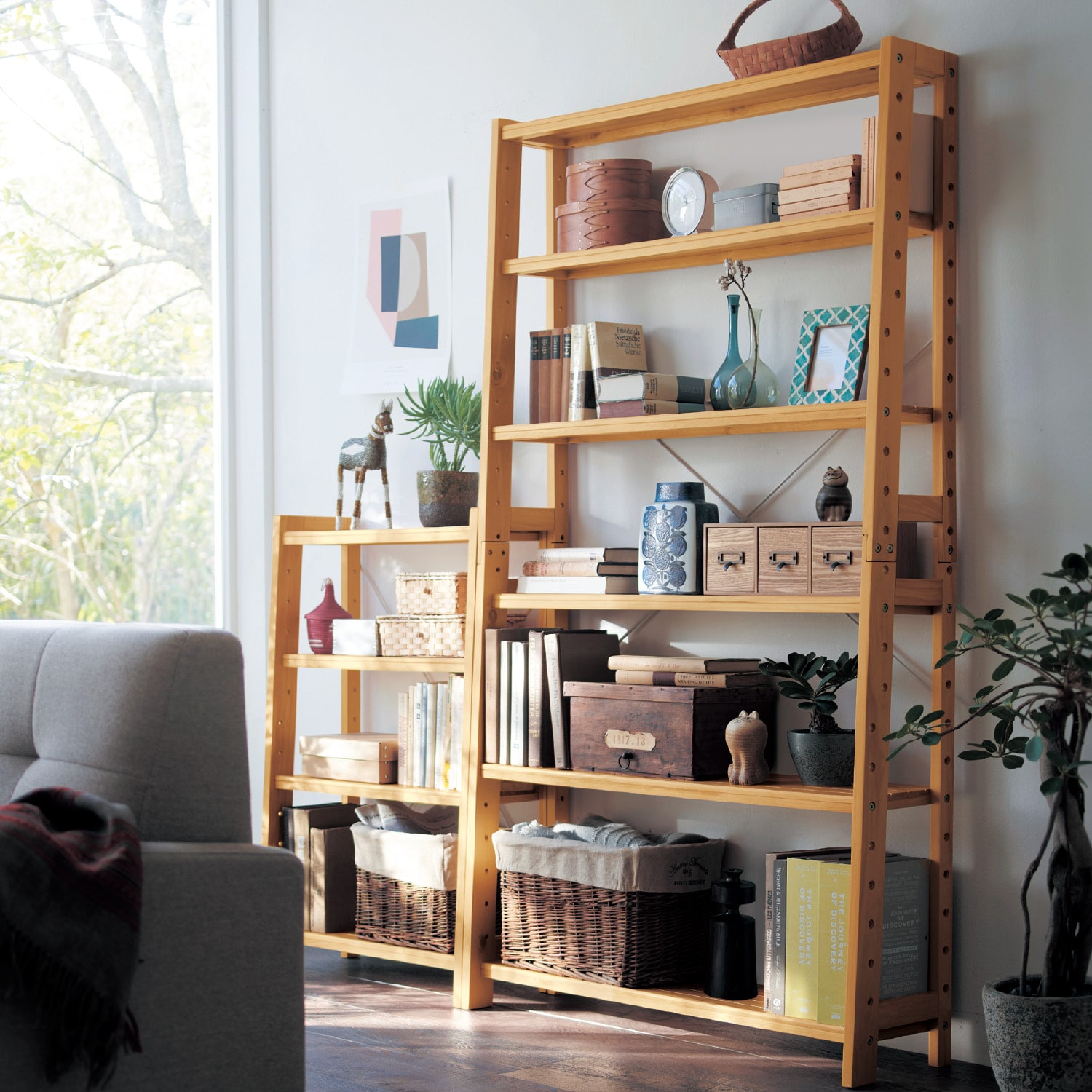 圧迫感の少ない薄型オープンラック ＜奥行25cm＞｜通販のベルメゾンネット