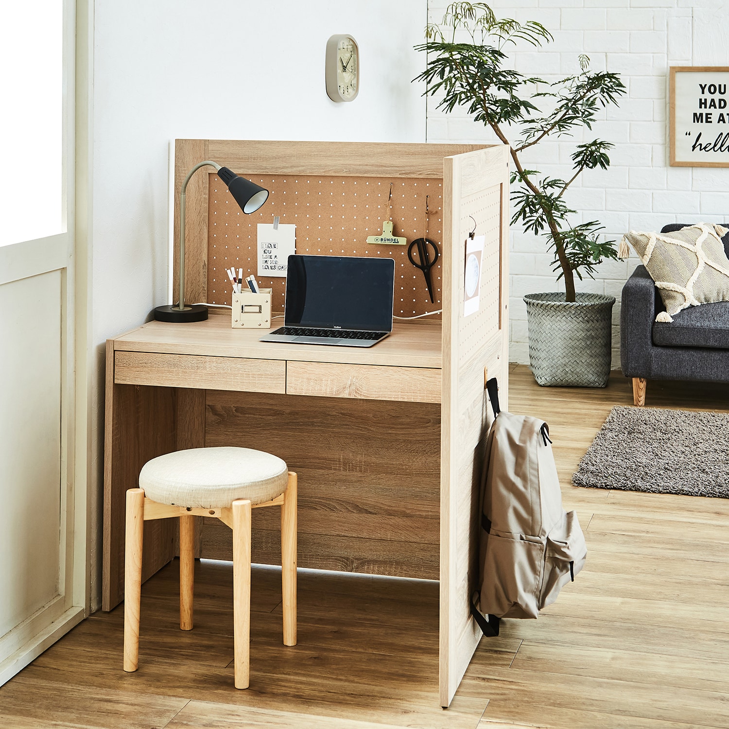 アレンジ収納もできる間仕切りパソコンデスク（パソコンデスク/ワーク