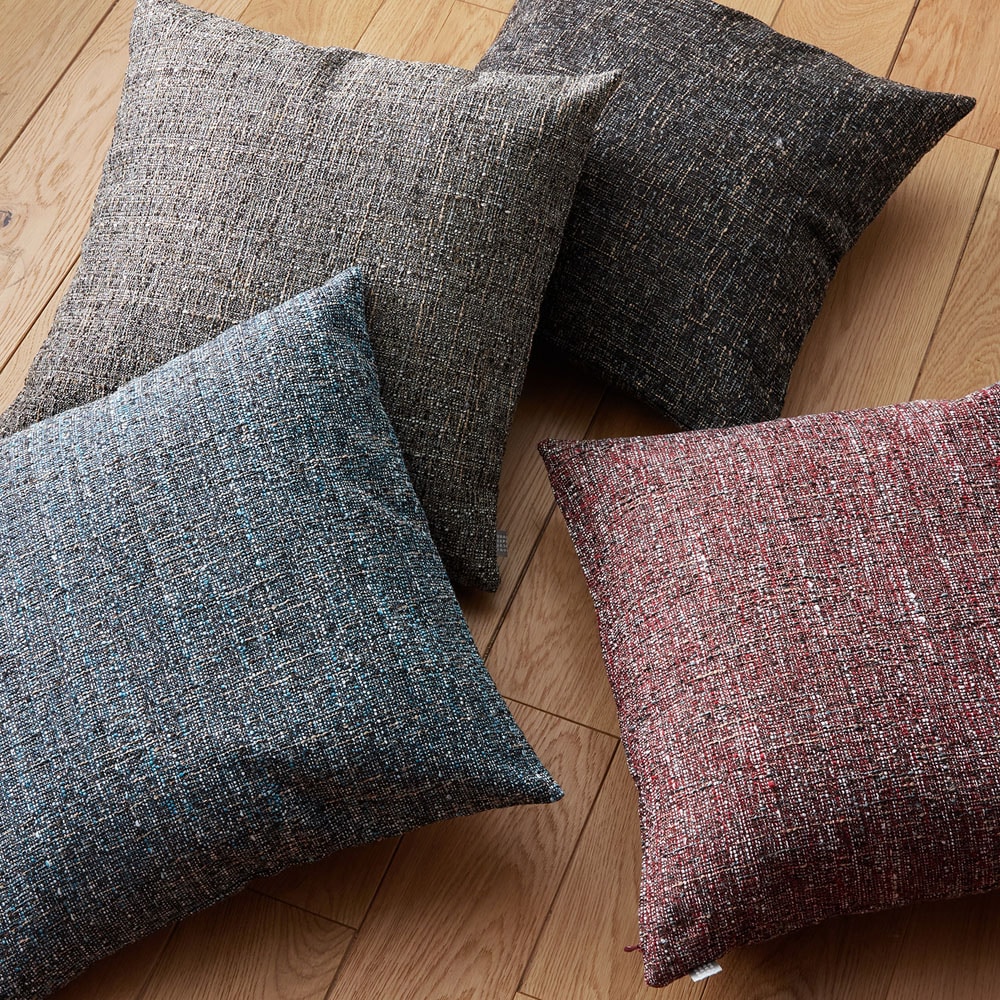 ツイード調生地のクッションカバー・座布団カバー(クォーターリポート