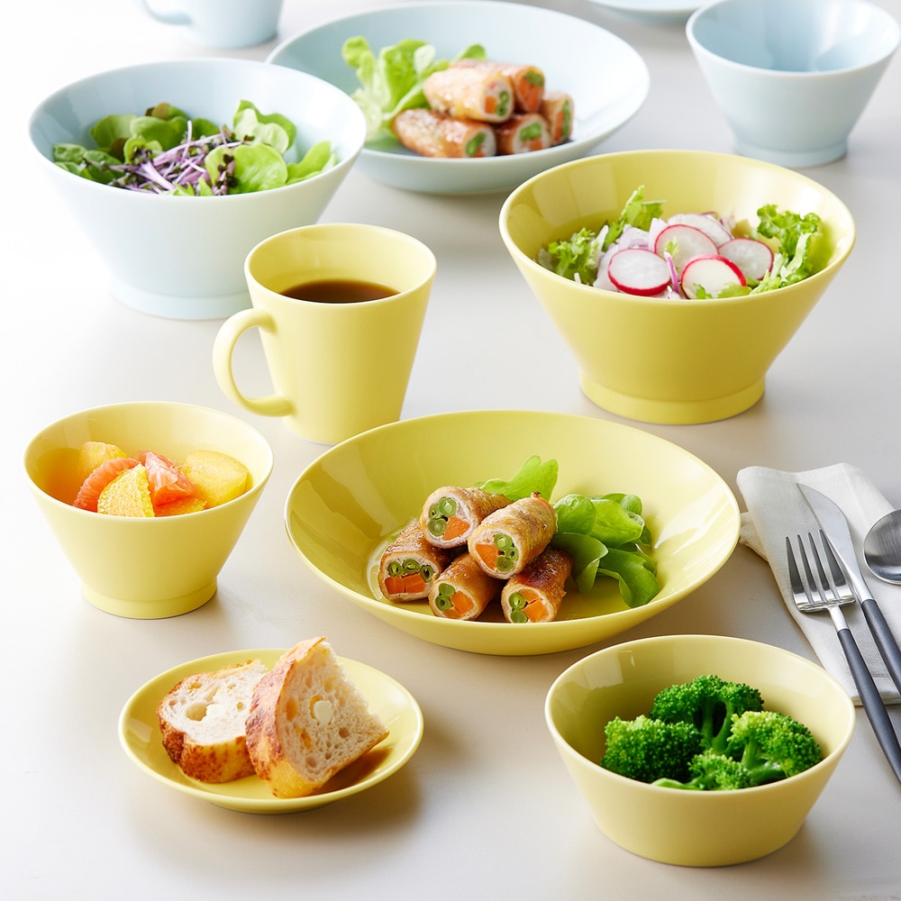 シンプルな北欧調食器セット［日本製］ ＜1人用・6点セット＞ 【食洗機