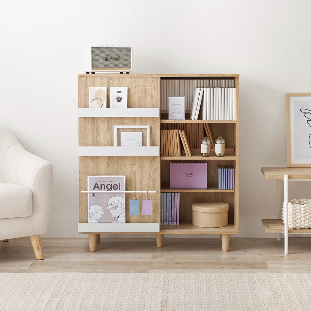 魅せる収納ができるブックシェルフ｜通販のベルメゾンネット