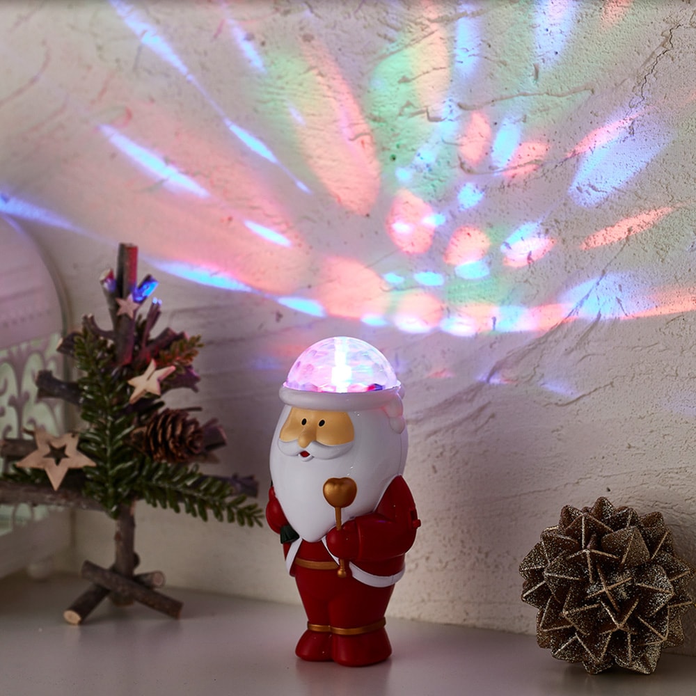 クリスマス】光る！曲が流れる！ミュージックサンタミラーボール｜通販