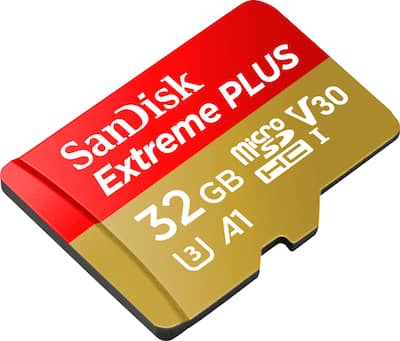 SanDisk Extreme PLUS 32GB microSDHC UHS I Memory Card SDSQXWG-032G