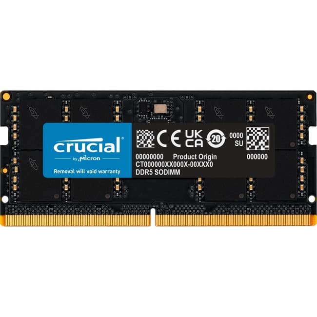 Crucial Micron 16GB DDR5 SDRAM Memory Module For Notebook 16 GB (1