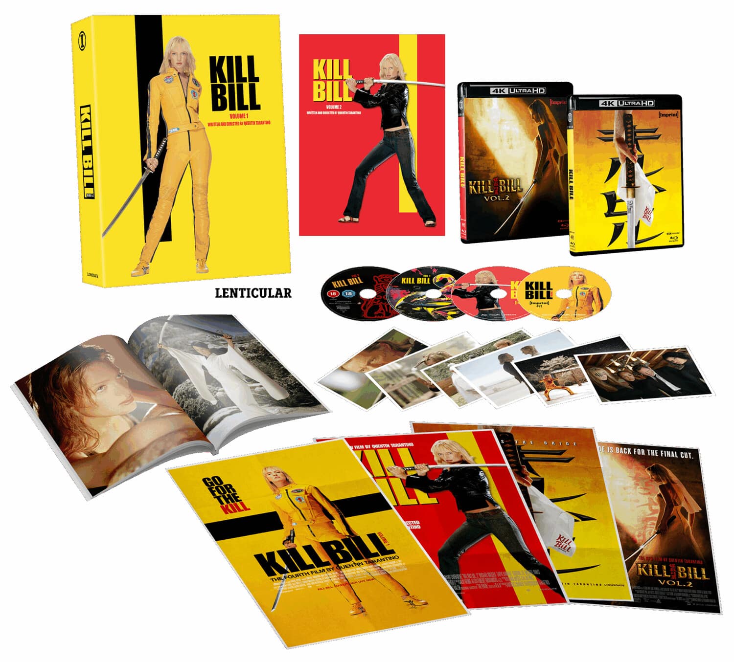 Kill Bill: Volume 1 & 2 (Limited Edition) 4K Blu Ray [4K Ultra HD