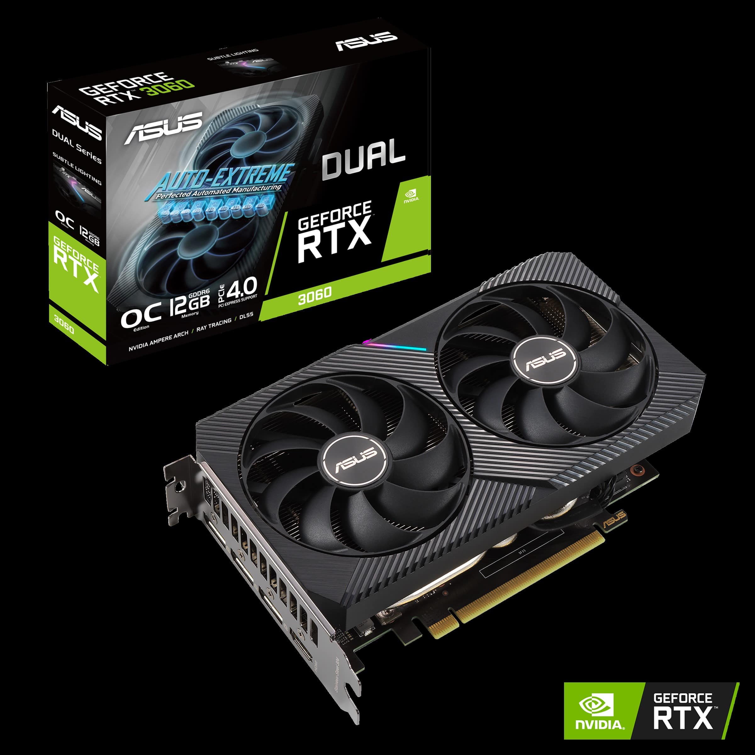 ASUS NVIDIA GeForce RTX 3060 Dual Overclock 12GB GDDR6 PCI Express