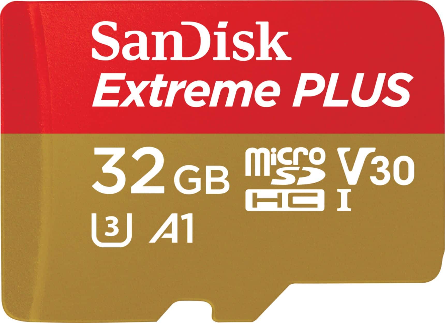 SanDisk Extreme PLUS 32GB microSDHC UHS I Memory Card SDSQXWG-032G