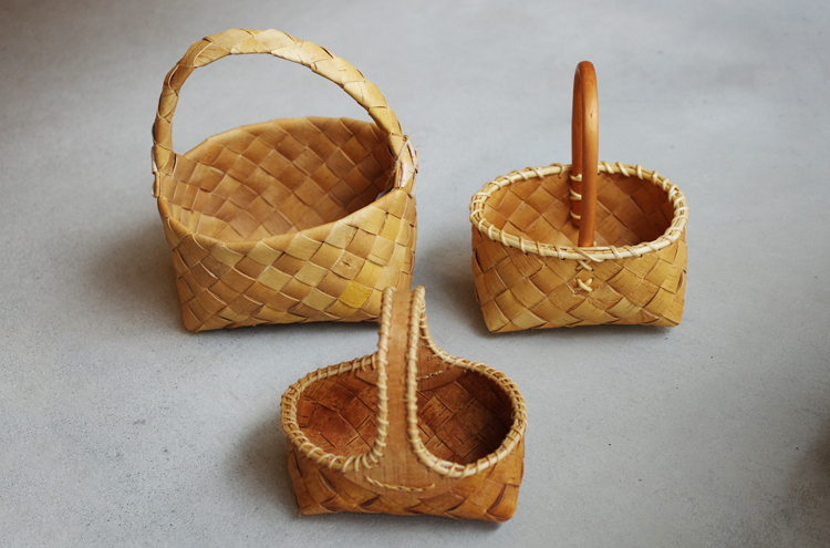 Bror / 白樺 根かがりハンドルバスケット / S | Piröleikki