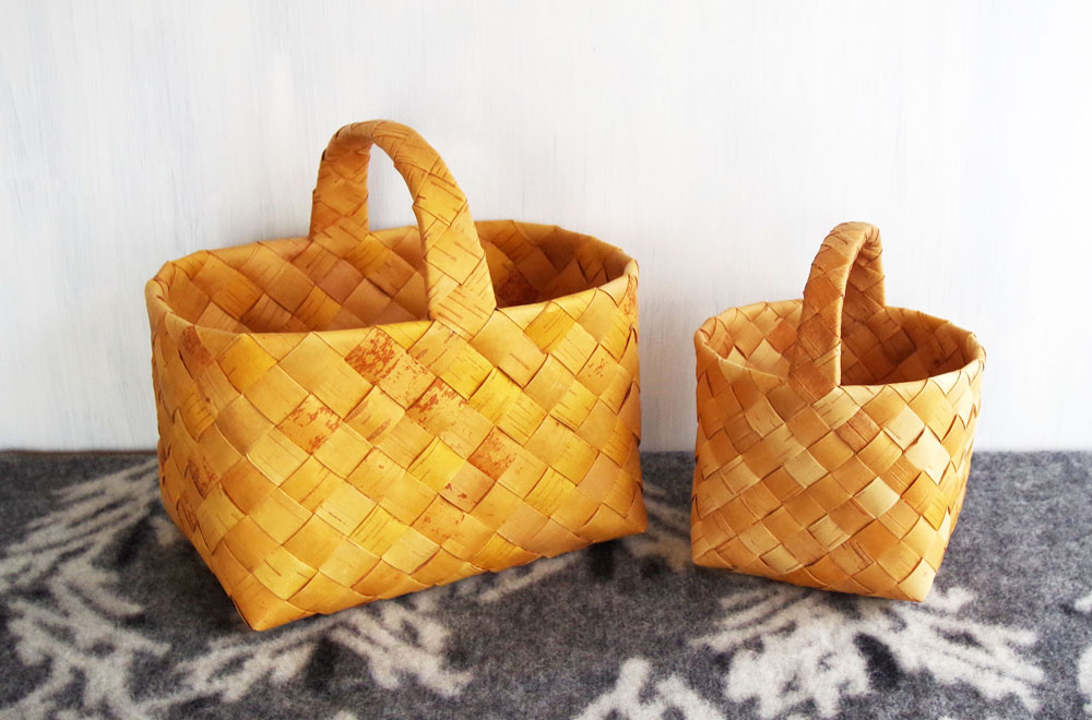 あやこ Galina ガリーナさんの白樺かご オーバル フィンランド Galina