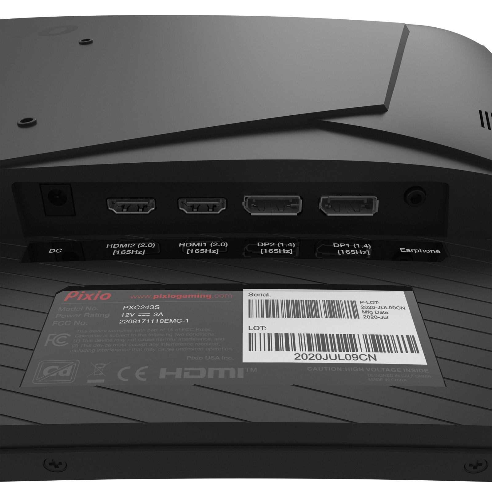 PXC243S | 23.6インチ 165Hz FHD VA 湾曲ゲーミングモニター | Pixio