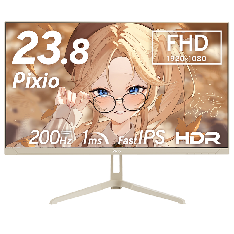 PX248WAVEBE / ベージュ | 23.8インチ 200Hz FHD FastIPSゲーミング