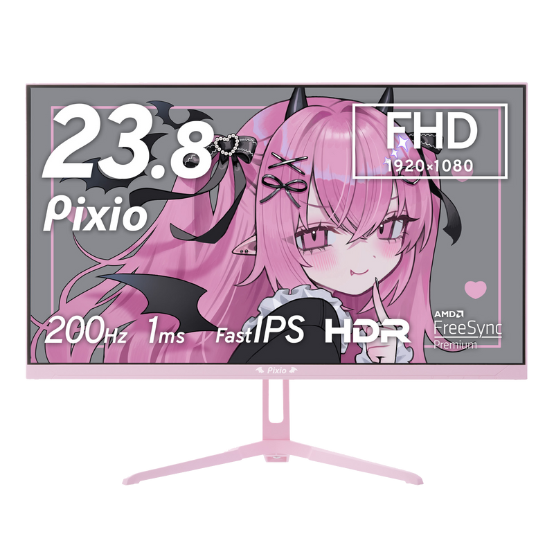 PX248WAVEKDV / パステルピンク デビル | 23.8インチ 200Hz FHD