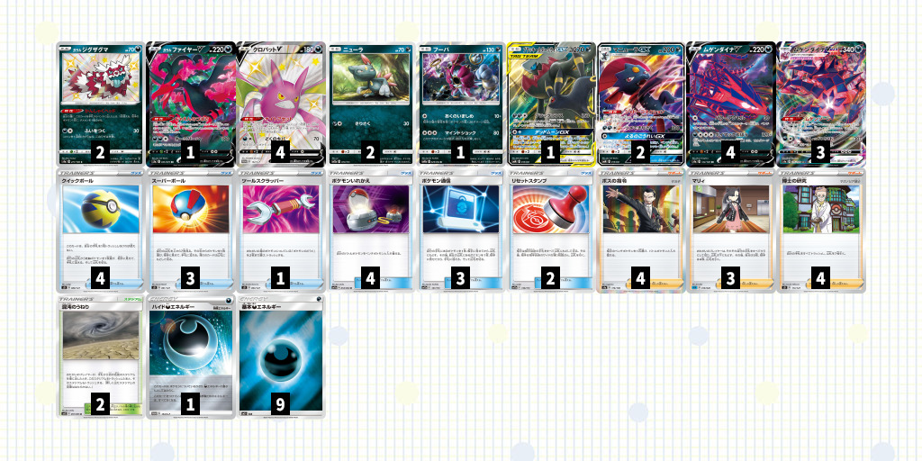 大会優勝デッキレシピ》ムゲンダイナVMAX/マニューラGXデッキ《ひとり