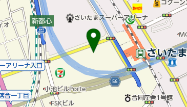 株式会社 NTTドコモ 埼玉支店」(さいたま市中央区--〒330-9536)の地図