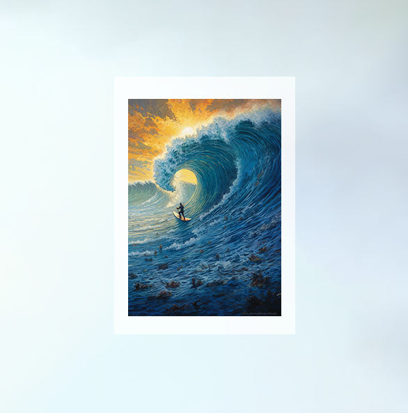 サーフィンのアートポスター:surfing_f613 通販